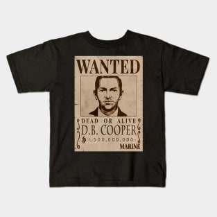 wanted db cooper Kids T-Shirt